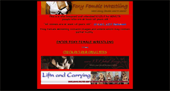 Desktop Screenshot of foxyfemalewrestling.com